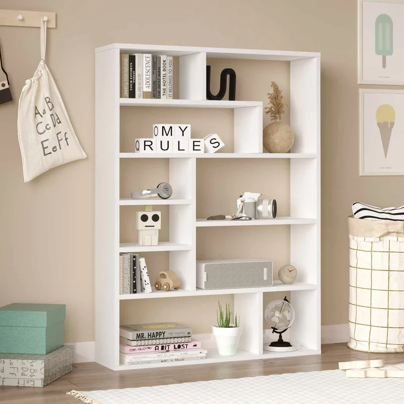 Kirjahylly Skye Decor Cleo Shelf (90 x 123,6 x 22 cm) Valkoinen - Valkoinen - Säilytys - Hylly - Kirjahylly