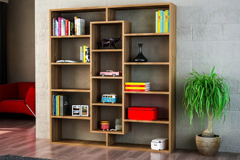 Kirjahylly Stephare - Ruskea - Säilytys - Hylly - Kirjahylly