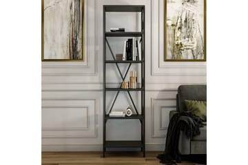 Kirjahylly Suadiye kirjahylly 50 cm antrasiitti, musta - Säilytys - Hylly - Kirjahylly
