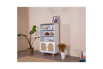 Kirjahylly Terra Valkoinen / Tammi - Valkoinen - Säilytys - Hylly - Kirjahylly