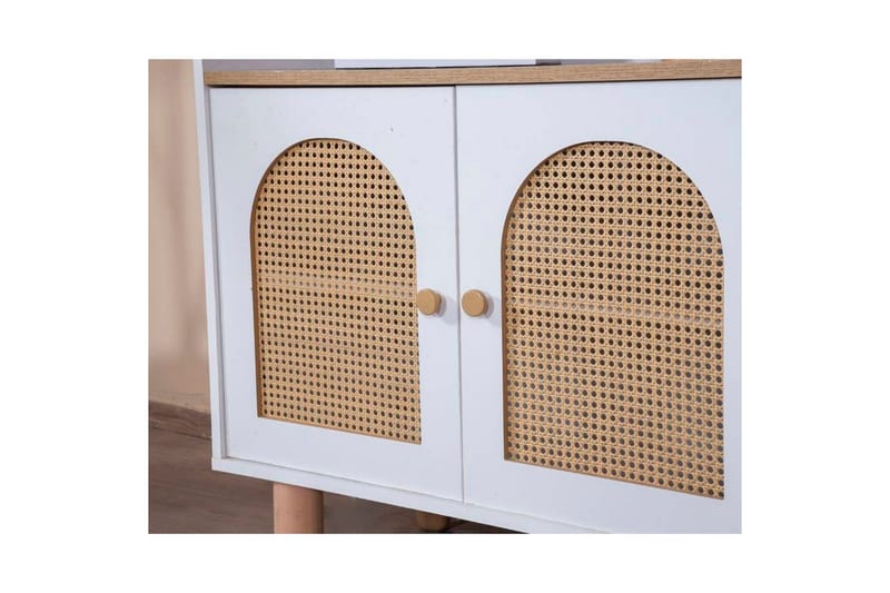 Kirjahylly Terra Valkoinen / Tammi - Valkoinen - Säilytys - Hylly - Kirjahylly