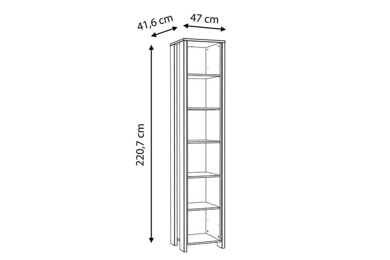 Kirjahylly Trevorton 42x47 cm - Ruskea - Kirjahylly - Hylly