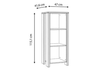 Kirjahylly Trevorton 47x115 cm - Tummanruskea - Säilytys - Hylly - Kirjahylly