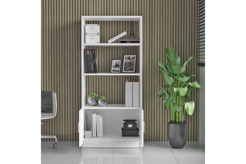 Kirjahylly Tully 38x64 cm - Valkoinen - Säilytys - Hylly - Kirjahylly