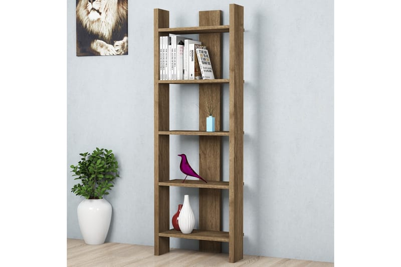 Kirjahylly Tyrsberget 52 cm - Vaaleanruskea - Säilytys - Hylly - Kirjahylly