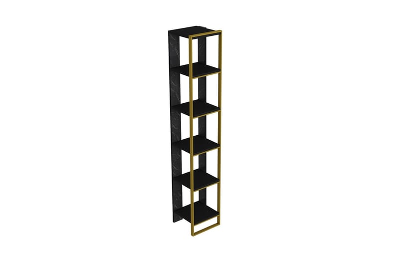 Kirjahylly Uchytil 64 cm - Kulta/Musta - Säilytys - Hylly - Kirjahylly