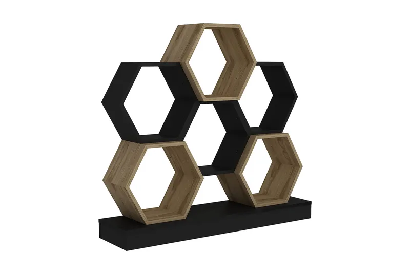 Kirjahylly Urgby 120x109 cm, Musta