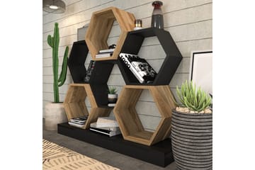 Kirjahylly Urgby 120x109 cm - Musta - Säilytys - Hylly - Kirjahylly