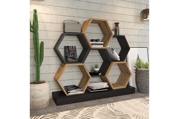 Kirjahylly Urgby 120x109 cm - Musta - Säilytys - Hylly - Kirjahylly