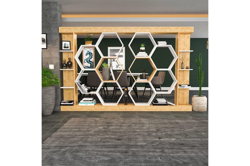 Kirjahylly Urgby 140x177,4 cm - Valkoinen - Säilytys - Hylly - Kirjahylly