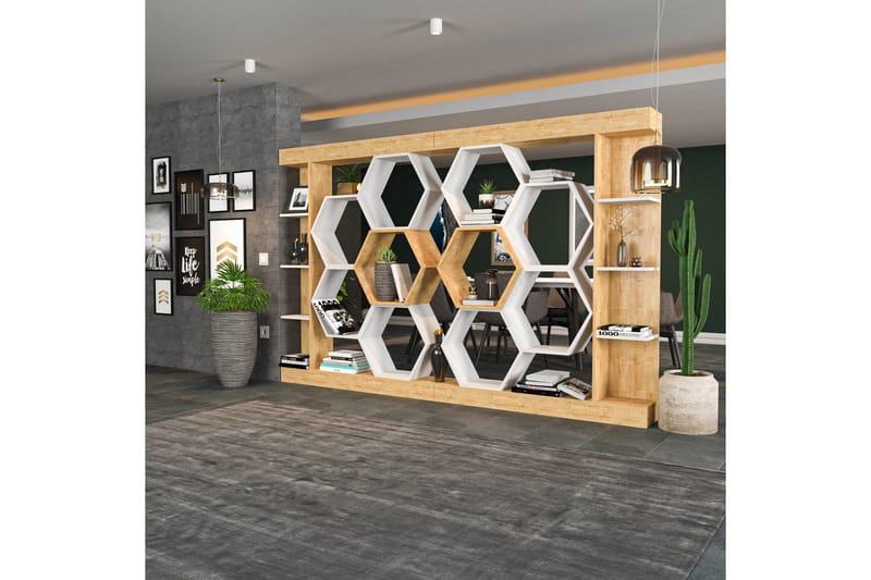 Kirjahylly Urgby 140x177,4 cm - Valkoinen - Säilytys - Hylly - Kirjahylly