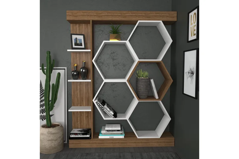 Kirjahylly Urgby 140x177,4 cm - Valkoinen - Säilytys - Hylly - Kirjahylly