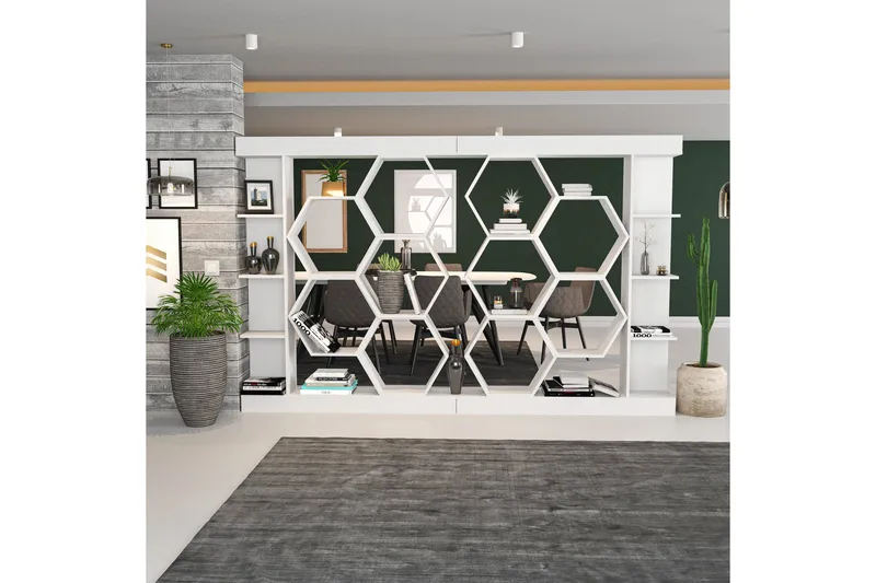 Kirjahylly Urgby 140x177,4 cm - Valkoinen - Säilytys - Hylly - Kirjahylly