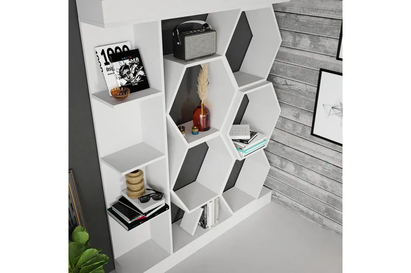 Kirjahylly Urgby 140x177,4 cm - Valkoinen - Säilytys - Hylly - Kirjahylly