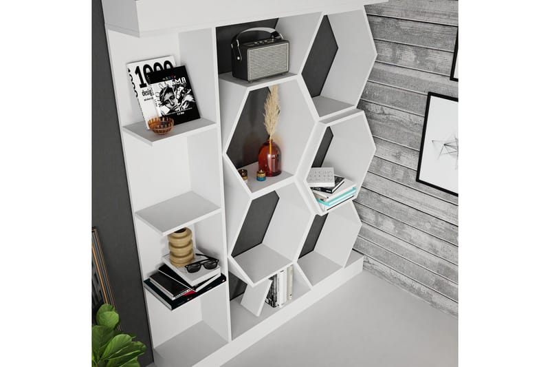 Kirjahylly Urgby 140x177,4 cm - Valkoinen - Säilytys - Hylly - Kirjahylly