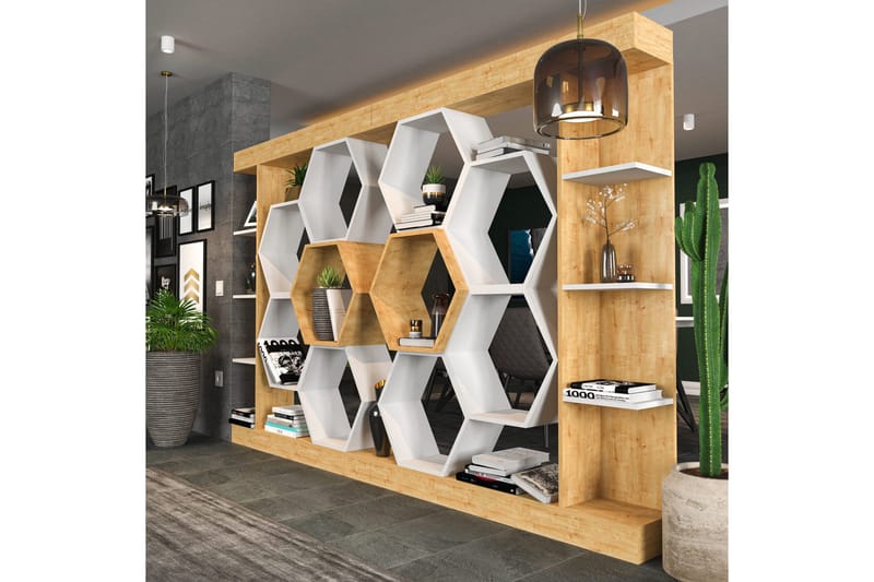 Kirjahylly Urgby 140x177,4 cm - Valkoinen - Säilytys - Hylly - Kirjahylly