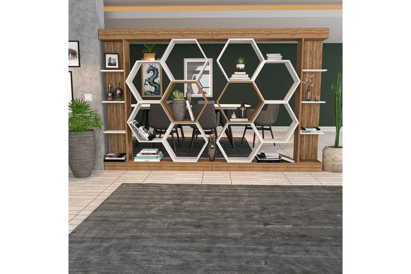 Kirjahylly Urgby 140x177,4 cm - Valkoinen - Säilytys - Hylly - Kirjahylly