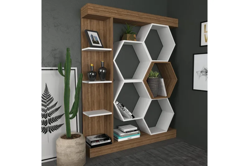 Kirjahylly Urgby 140x177,4 cm - Valkoinen - Säilytys - Hylly - Kirjahylly