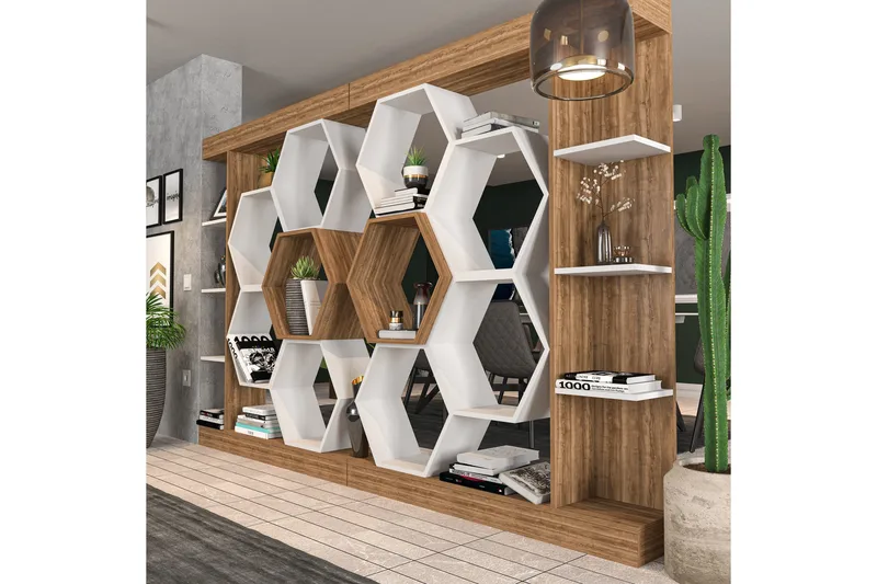 Kirjahylly Urgby 140x177,4 cm - Valkoinen - Säilytys - Hylly - Kirjahylly