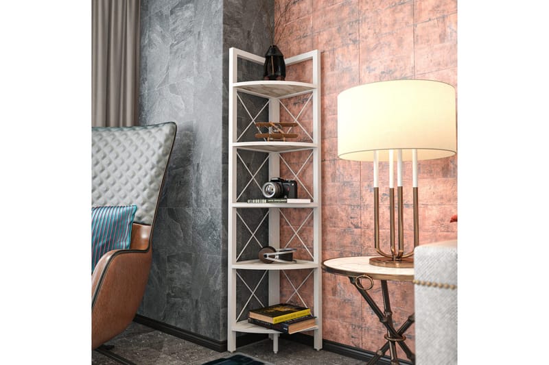 Kirjahylly Urgby 30,5x160 cm - Valkoinen - Säilytys - Hylly - Kirjahylly