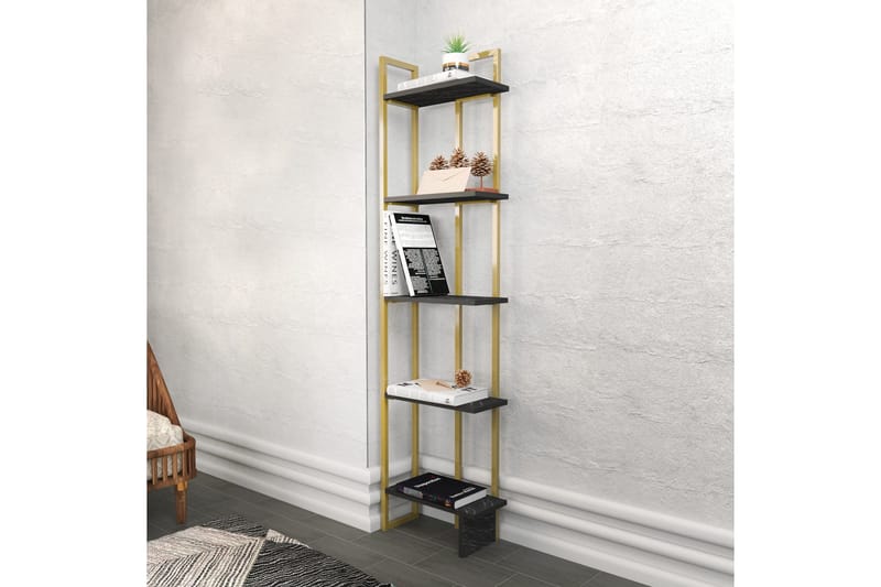 Kirjahylly Urgby 45,2x180 cm - Musta - Säilytys - Hylly - Kirjahylly