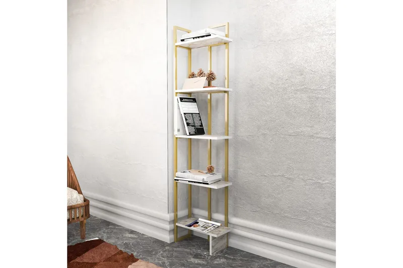 Kirjahylly Urgby 45,2x180 cm - Valkoinen - Säilytys - Hylly - Kirjahylly