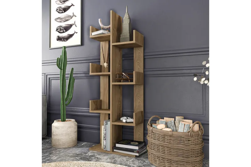 Kirjahylly Urgby 50x173 cm - Ruskea - Säilytys - Hylly - Kirjahylly