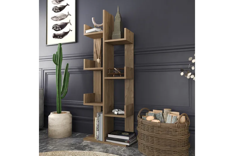 Kirjahylly Urgby 50x173 cm - Ruskea - Säilytys - Hylly - Kirjahylly