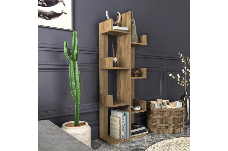 Kirjahylly Urgby 50x173 cm - Ruskea - Säilytys - Hylly - Kirjahylly