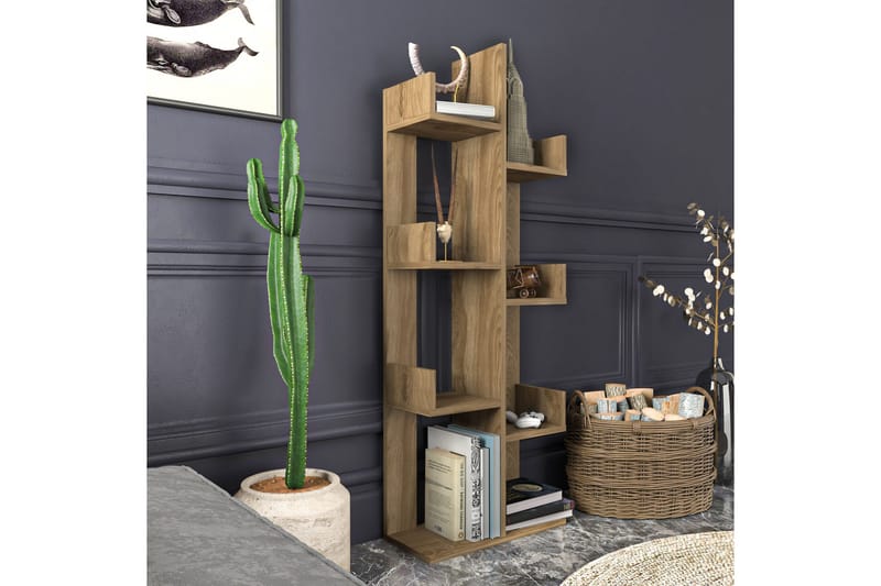 Kirjahylly Urgby 50x173 cm - Ruskea - Säilytys - Hylly - Kirjahylly