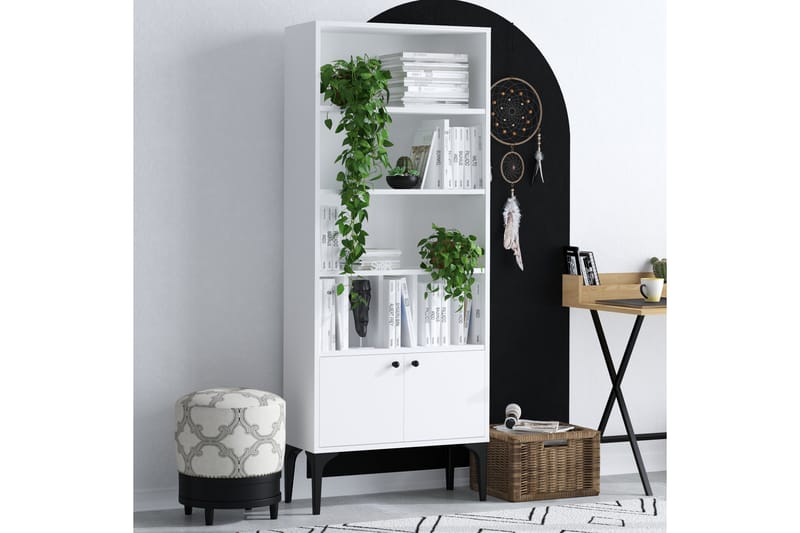 Kirjahylly Urgby 60x175 cm - Valkoinen - Säilytys - Hylly - Kirjahylly