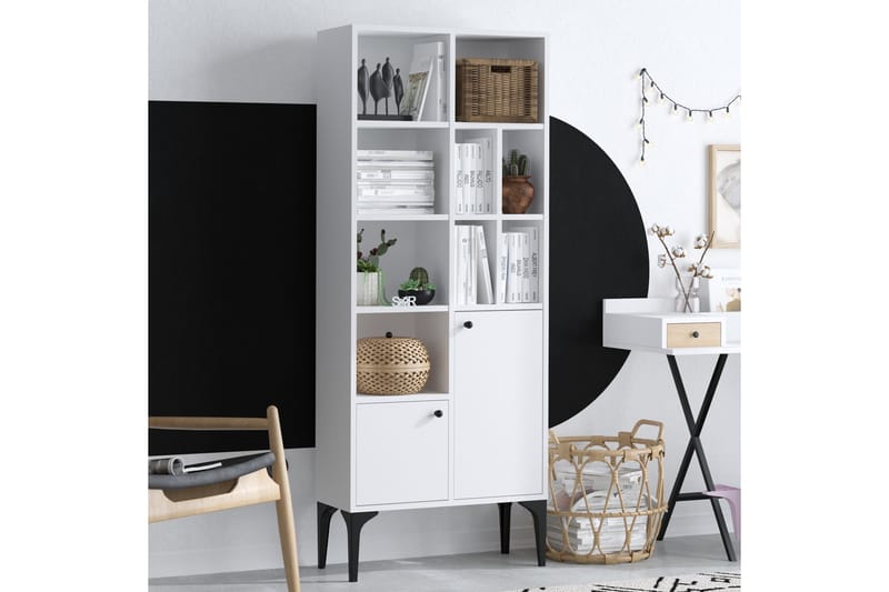 Kirjahylly Urgby 60x175 cm - Valkoinen - Säilytys - Hylly - Kirjahylly