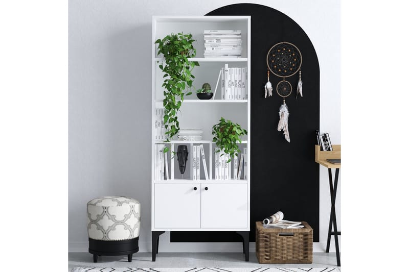 Kirjahylly Urgby 60x175 cm - Valkoinen - Säilytys - Hylly - Kirjahylly