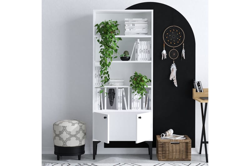 Kirjahylly Urgby 60x175 cm - Valkoinen - Säilytys - Hylly - Kirjahylly