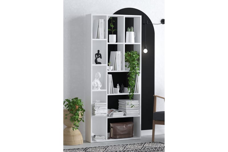 Kirjahylly Urgby 75x170 cm - Valkoinen - Säilytys - Hylly - Kirjahylly