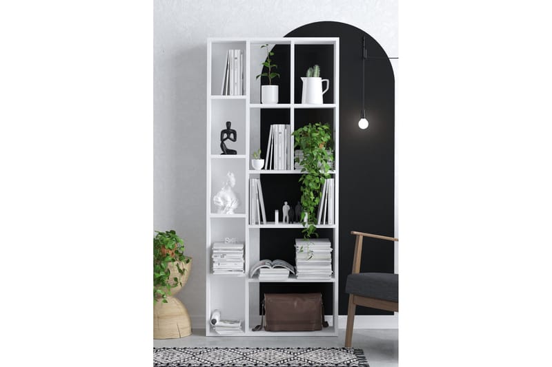 Kirjahylly Urgby 75x170 cm - Valkoinen - Säilytys - Hylly - Kirjahylly