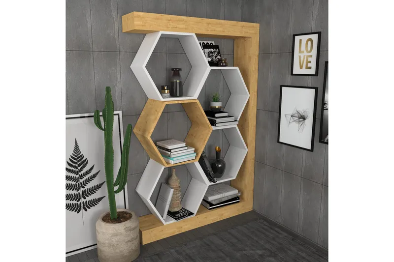 Kirjahylly Urgby 90x140 cm - Ruskea - Säilytys - Hylly - Kirjahylly