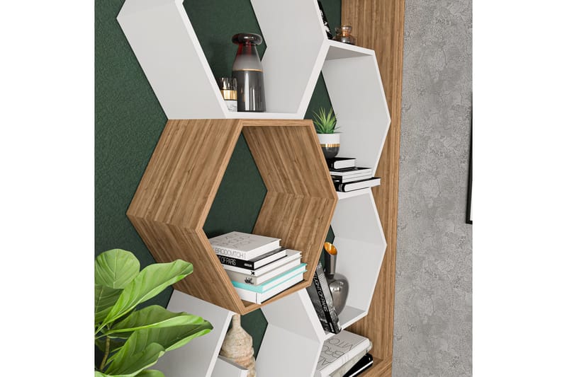 Kirjahylly Urgby 90x140 cm - Valkoinen - Säilytys - Hylly - Kirjahylly