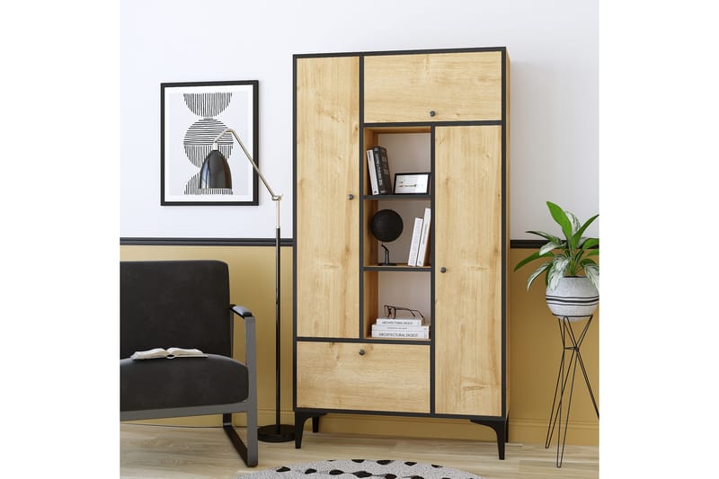 Kirjahylly Urgby 96x177 cm - Sininen - Säilytys - Hylly - Kirjahylly