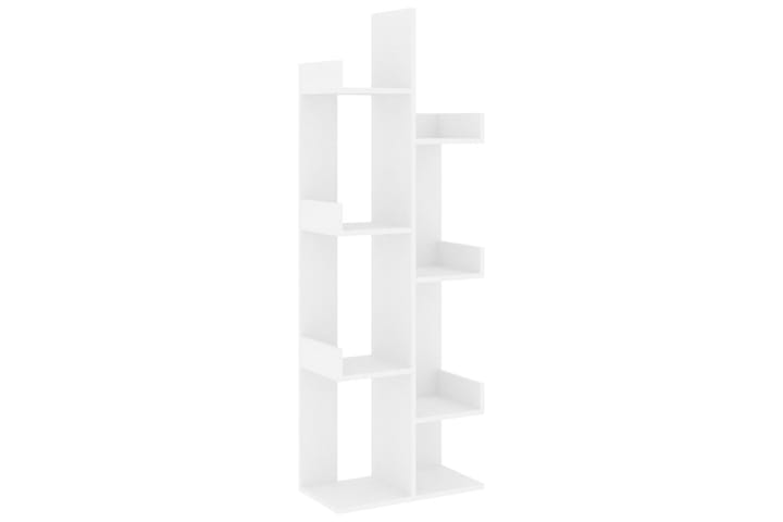 Kirjahylly valkoinen 48x25,5x140 cm lastulevy - Valkoinen - Kirjahylly - Hylly