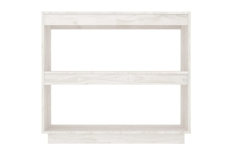 Kirjahylly valkoinen 80x35x71 cm täysi mänty - Valkoinen - Säilytys - Hylly - Kirjahylly