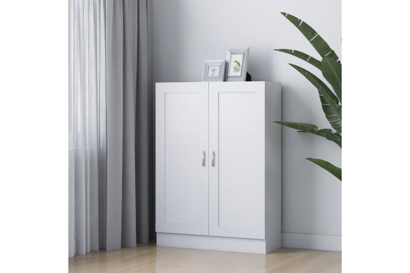 Kirjahylly valkoinen 82,5x30,5x115 cm lastulevy - Valkoinen - Säilytys - Hylly - Kirjahylly