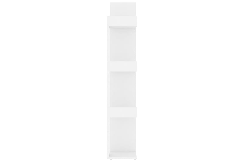 Kirjahylly valkoinen 86x25,5x140 cm lastulevy - Valkoinen - Säilytys - Hylly - Kirjahylly