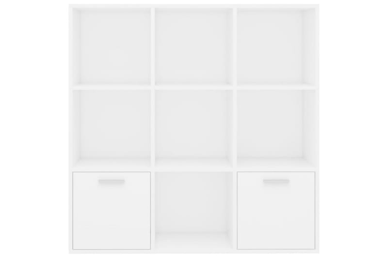 Kirjahylly valkoinen 98x30x98 cm lastulevy - Valkoinen - Säilytys - Hylly - Kirjahylly