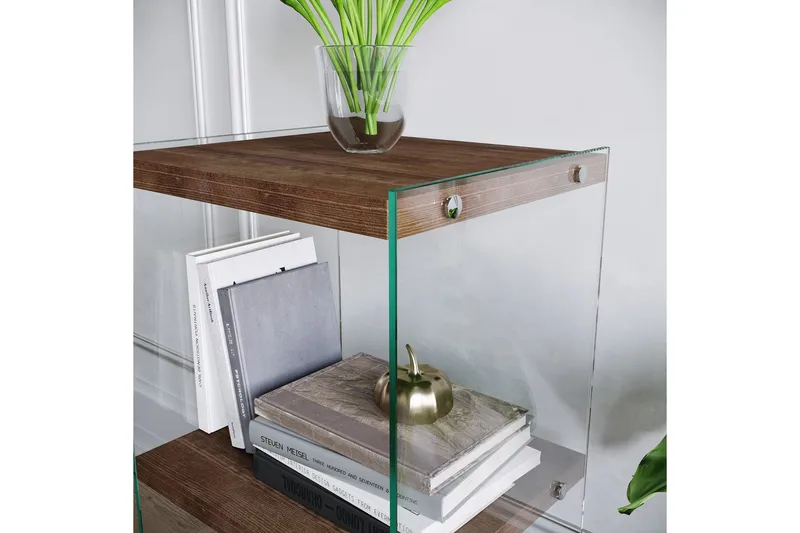 Kirjahylly Vindhamn - Ruskea - Säilytys - Hylly - Kirjahylly