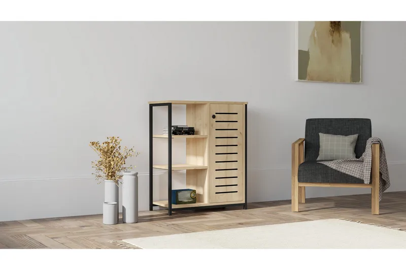 Kirjahylly Violaceae 72x83,7 cm - Sininen - Säilytys - Hylly - Kirjahylly