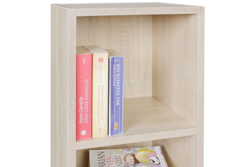Kirjahylly Wader - Puu/Luonnonväri - Säilytys - Hylly - Kirjahylly