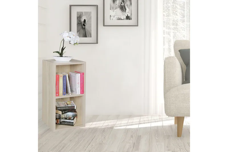 Kirjahylly Wader - Puu/Luonnonväri - Säilytys - Hylly - Kirjahylly