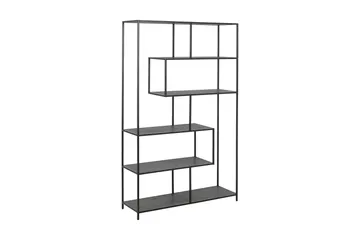 Kirjahylly Walmon 114x35 cm 4 hyllyä - Musta/Matta Musta - Säilytys - Hylly - Kirjahylly
