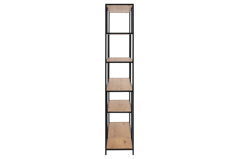 Kirjahylly Walmon 135x35 cm 4 hyllyä - Luonnonväri/Matta Musta - Säilytys - Hylly - Kirjahylly